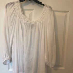 White peasant top